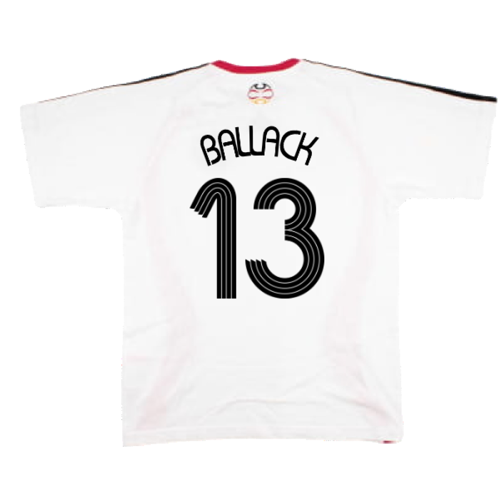Germany 2006-07 Adidas Training Shirt (M) (Ballack 13) (Very Good)_1