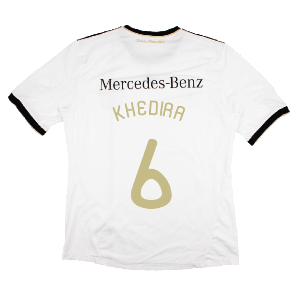 Germany 2010-11 Home Shirt with Mercedes Sponsor (L) (KHEDIRA 6) (Very Good)_1