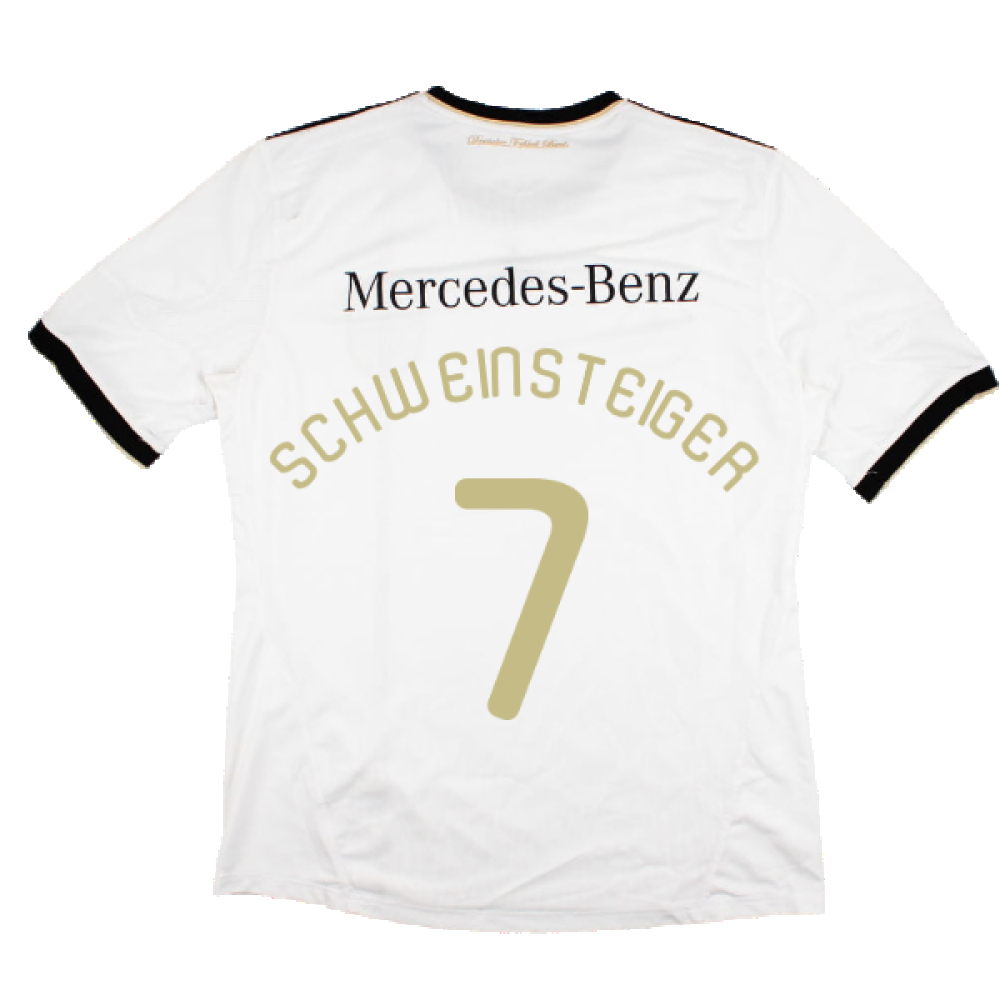 Germany 2010-11 Home Shirt with Mercedes Sponsor (L) (SCHWEINSTEIGER 7) (Very Good)_1