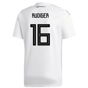Germany 2018-19 Home Shirt (XL) (Good) (Rudiger 16)_1