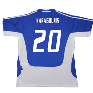 Greece 2004-06 Home Shirt (XL) (Excellent) (Karagounis 20)_1