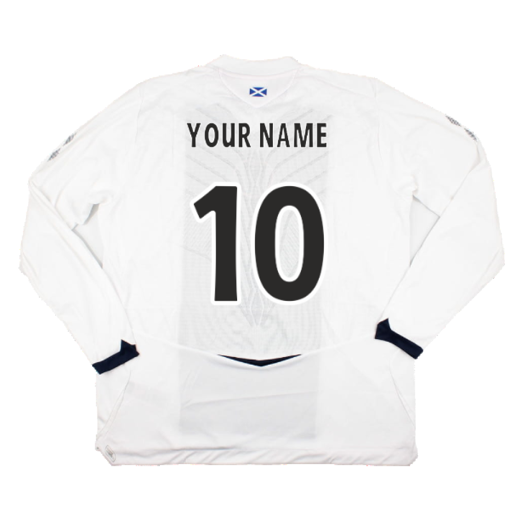 Hearts 2008-09 Long Sleeve Away Shirt (XXL) (Your Name 10) (Mint)_1