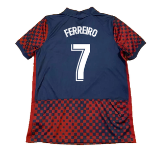 Huesca 2021-22 Home Shirt (Sponsorless) (L) (Ferreiro 7) (Excellent)_1