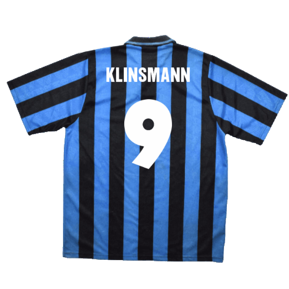 Inter Milan 1991-1992 Home Shirt (L) (Excellent) (Klinsmann 9)_1