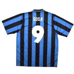 Inter Milan 1991-1992 Home Shirt (L) (Excellent) (Sosa 9)_1