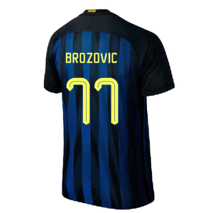 Inter Milan 2016-17 Home Shirt (S) (Excellent) (Brozovic 77)_1