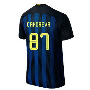 Inter Milan 2016-17 Home Shirt (S) (Excellent) (Candreva 87)_1