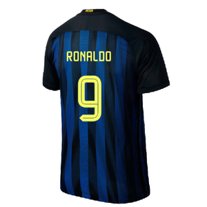 Inter Milan 2016-17 Home Shirt (S) (Excellent) (Ronaldo 9)_1