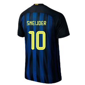 Inter Milan 2016-17 Home Shirt (S) (Excellent) (Sneijder 10)_1