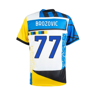 Inter Milan 2020-21 Fourth Shirt (L) (BROZOVIC 77) (Excellent)_1