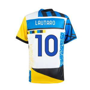 Inter Milan 2020-21 Fourth Shirt (L) (LAUTARO 10) (Excellent)_1