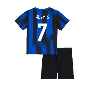 Inter Milan 2023-24 Home Mini Kit (XS Boys) (Alexis 7) (Excellent)_1