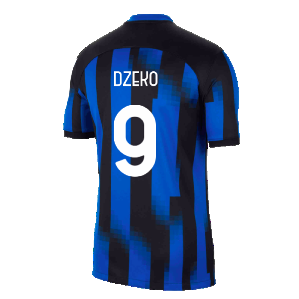 Inter Milan 2023-24 Home Shirt (SB) (Dzeko 9) (Excellent)_1