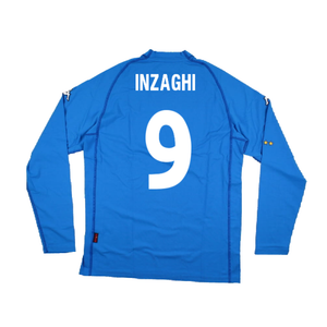 Italy 2000-2002 Home Long Sleeve Shirt (XXL) (Excellent) (INZAGHI 9)_1