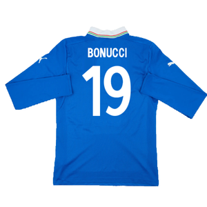 Italy 2012-13 Home Long Sleeve Shirt (S) (Fair) (Bonucci 19)_1