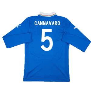 Italy 2012-13 Home Long Sleeve Shirt (S) (Fair) (CANNAVARO 5)_1