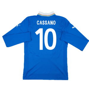 Italy 2012-13 Home Long Sleeve Shirt (S) (Fair) (Cassano 10)_1