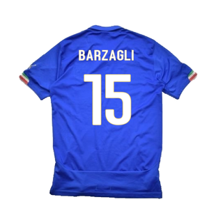 Italy 2014-16 Home Shirt (M) (Good) (Barzagli 15)_1