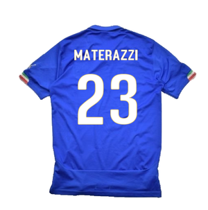 Italy 2014-16 Home Shirt (M) (Very Good) (Materazzi 23)_1