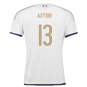 Italy 2016-17 Away Shirt (L) (Very Good) (Astori 13)_1