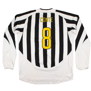 Juventus 2003-04 Long Sleeve Home Shirt (M) (Very Good) (Conte 8)_1