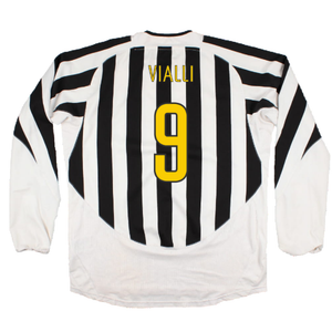 Juventus 2003-04 Long Sleeve Home Shirt (Sponsorless) (L) (Excellent) (Vialli 9)_1