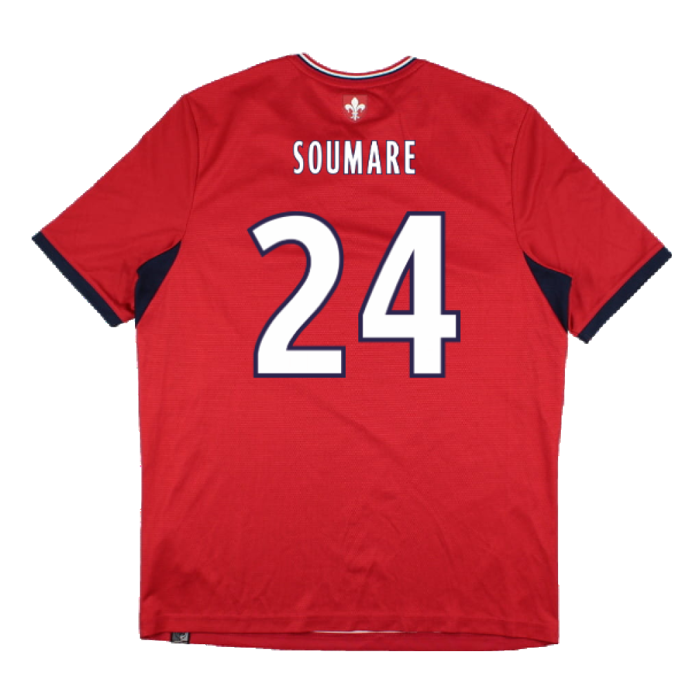 Lille 2017-18 Home Shirt (Sponsorless) (M) (Excellent) (Soumare 24)_1