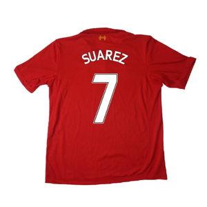 Liverpool 2012-13 Home Shirt (Small) (Very Good) (Suarez 7)_1