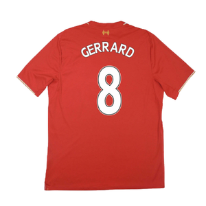 Liverpool 2015-16 Home Shirt (Excellent) (Gerrard 8)_1