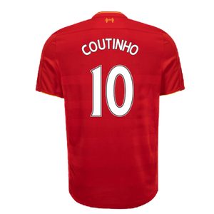 Liverpool 2016-17 Home Shirt (L) (Excellent) (Coutinho 10)_1