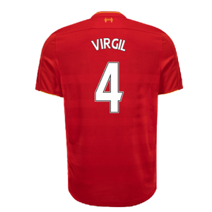 Liverpool 2016-17 Home Shirt (L) (Excellent) (VIRGIL 4)_1