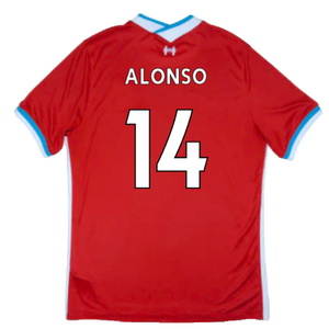 Liverpool 2020-21 Home Shirt (S) (Very Good) (ALONSO 14)_1