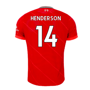 Liverpool 2021-2022 Vapor Home Shirt (Excellent) (HENDERSON 14)_1