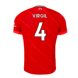 Liverpool 2021-2022 Vapor Home Shirt (Excellent) (VIRGIL 4)_1