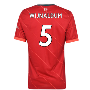 Liverpool 2021 22 Home Shirt L Very Good WIJNALDUM 5 Classic Football Kit