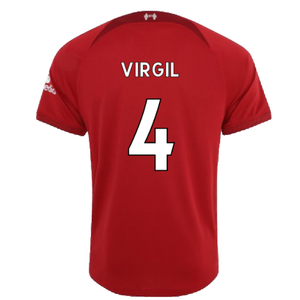 Liverpool 2022-23 Home Shirt (S) (Excellent) (VIRGIL 4)_1