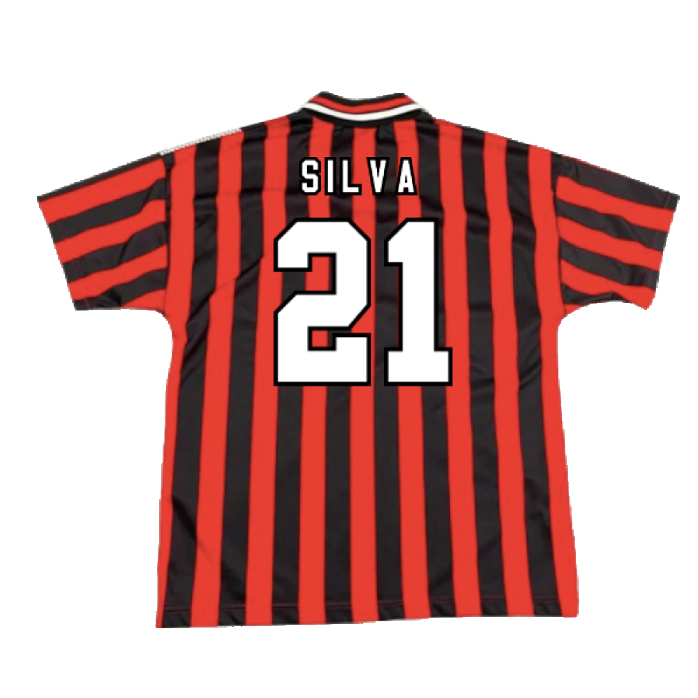 man City 1994-1996 Away Shirt (XL) (Excellent) (SILVA 21)_1