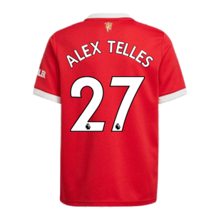 Man Utd 2021-2022 Home Shirt (Kids) (ALEX TELLES 27)_2