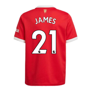 Man Utd 2021-2022 Home Shirt (Kids) (JAMES 21)_2