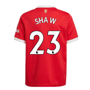 Man Utd 2021-2022 Home Shirt (Kids) (SHAW 23)_2