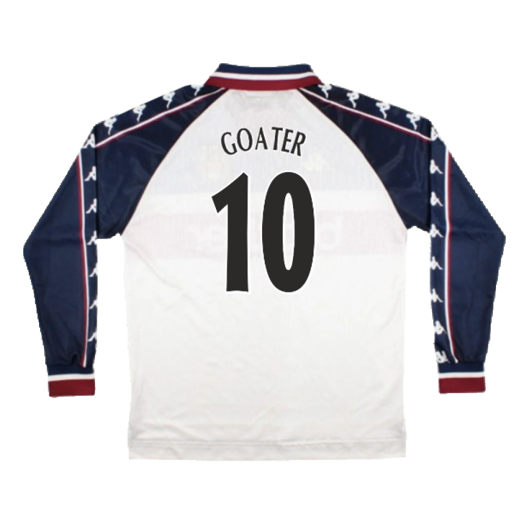 Manchester City 1997-99 Away Long Sleeve Shirt (M) (Very Good) (Goater 10)_1