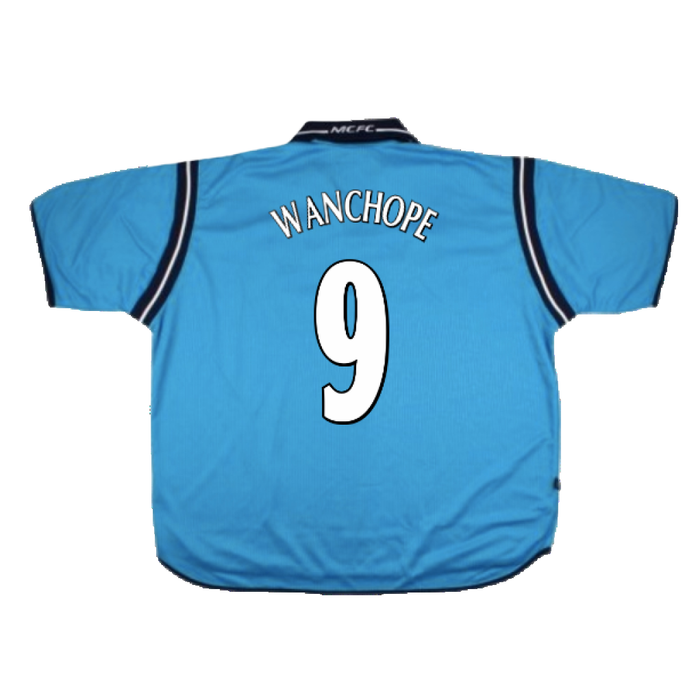 Manchester City 2002-03 Home Shirt (XXL) (Excellent) (Wanchope 9)_1