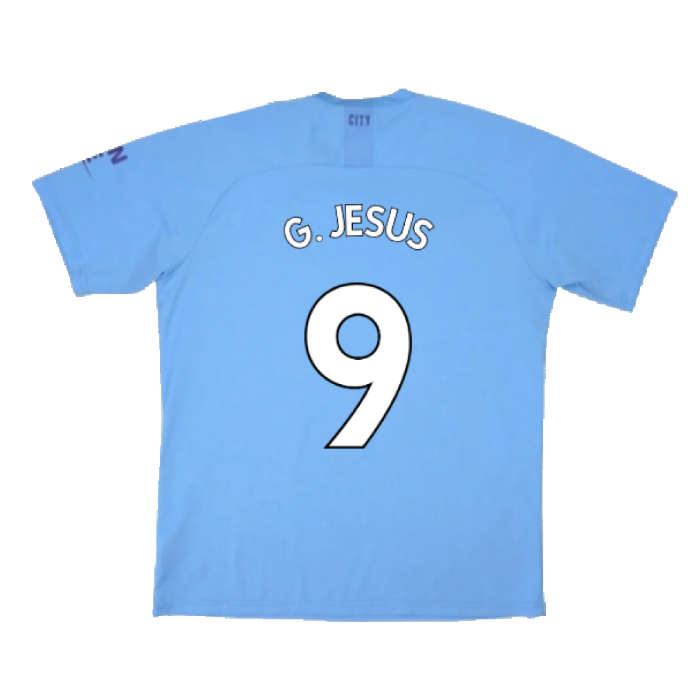 Manchester City 2019-20 Home Shirt (Excellent) (G. Jesus 9)_1