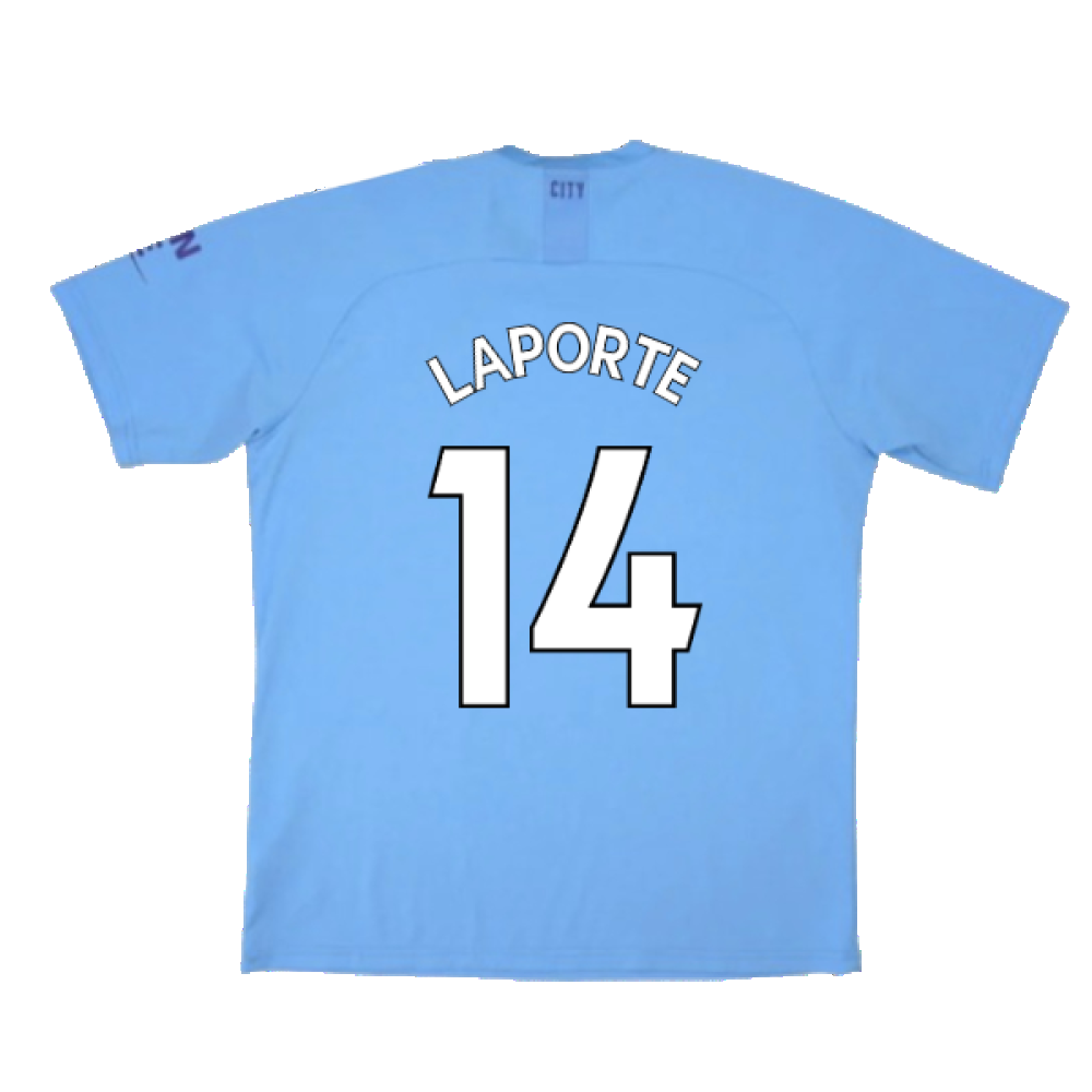 Manchester City 2019-20 Home Shirt (Excellent) (Laporte 14)_1