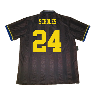 Manchester United 1993-95 Away Shirt (S) (Excellent) (Scholes 24)_1