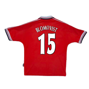 Manchester United 1998-2000 Home (M) (Very Good) (Blomqvist 15)_1