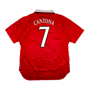 Manchester United 1999-00 European Home Shirt (M) (Excellent) (Cantona 7)_1