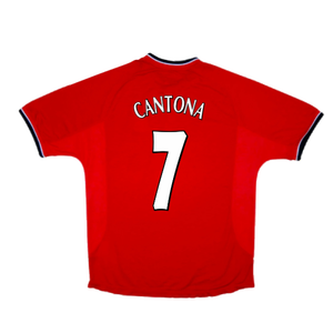 Manchester United 2000-02 Home Shirt (S) (Very Good) (Cantona 7)_1