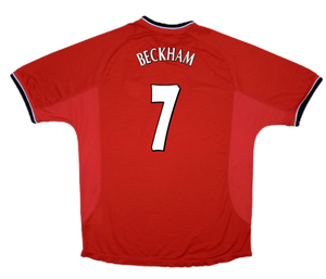 Manchester United 2000-02 Home Shirt ((Very Good) XL) (BECKHAM 7)_2