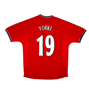 Manchester United 2000-02 Home Shirt (Excellent) (Yorke 19)_1